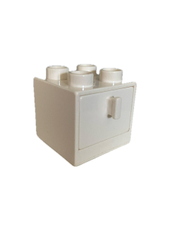 Lego® Duplo® skříňka s šuplíkem bílá
